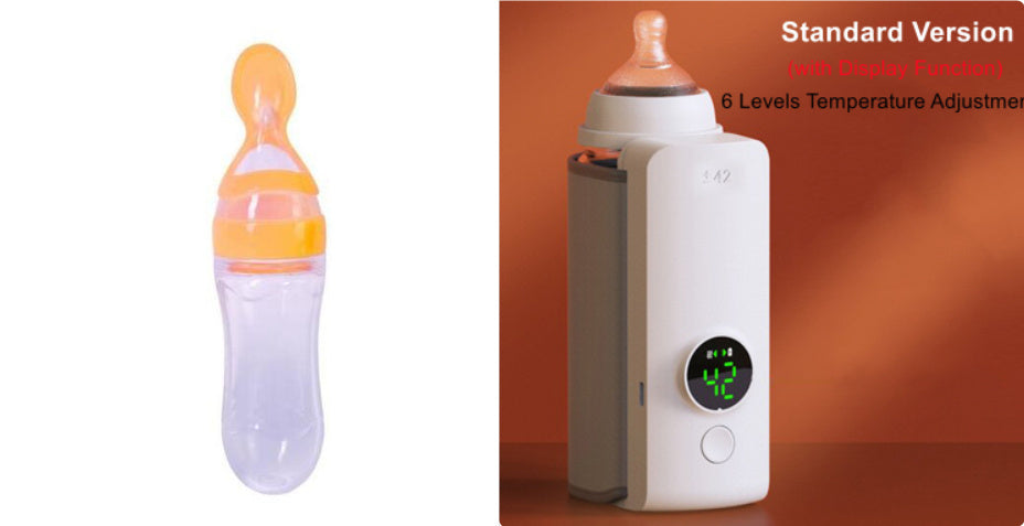 Portable Baby Bottle Warmer - Wireless USB Rechargeable Milk Warmer