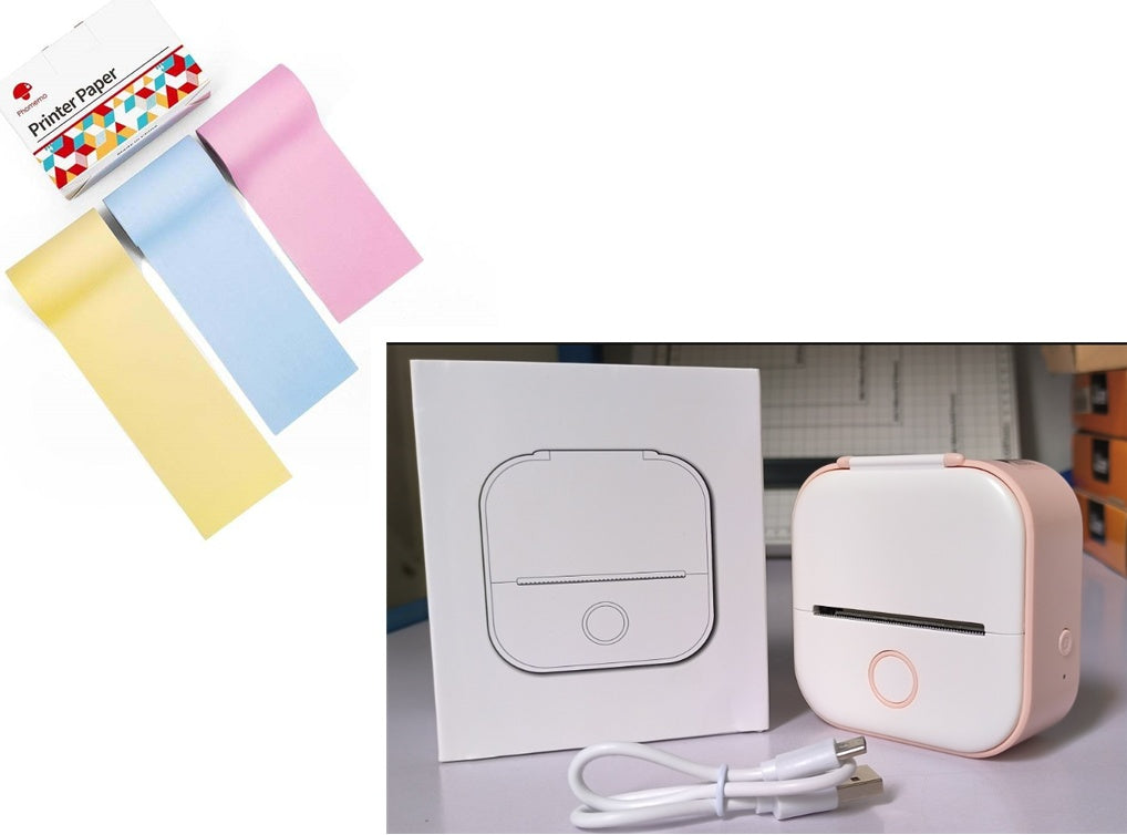 Portable Mini Thermal Label Printer - Bluetooth Wireless Photo & Label Printer