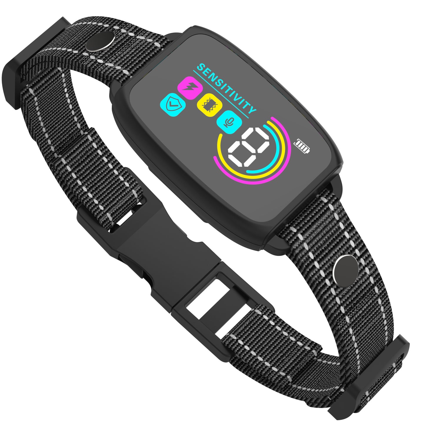 Smart Anti-Bark Dog Collar - Rechargeable Training Collar with Digital Display
