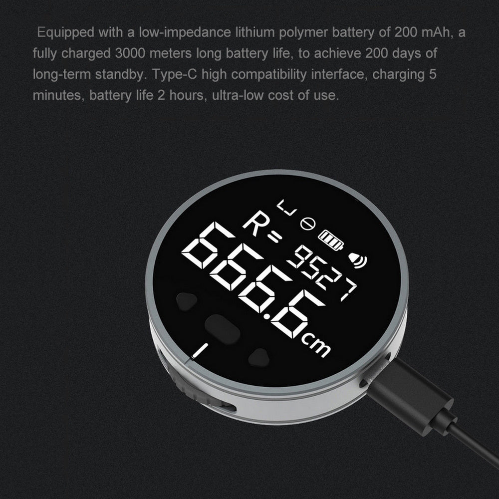 Electronic Distance Measuring Tool - Digital LCD Tape Measure Ruler for 325 Ft