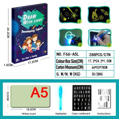 3D Magic Drawing Pad - Educational Light-Up Puzzle Board for Kids
