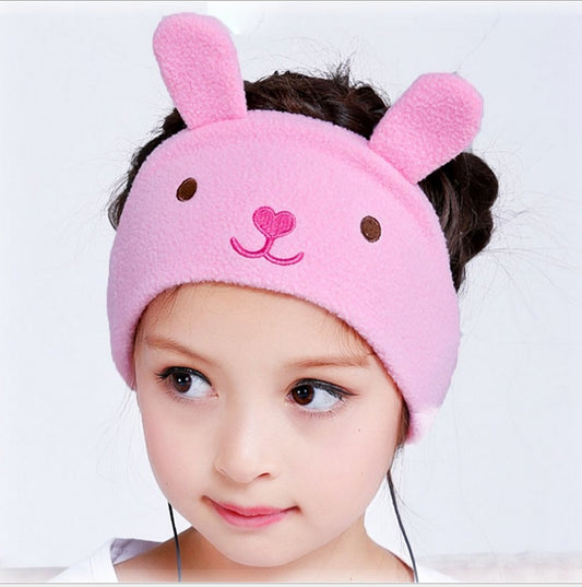 Kids Sleep Headband - Cartoon Wired Headphones for Children to Play sleeping music