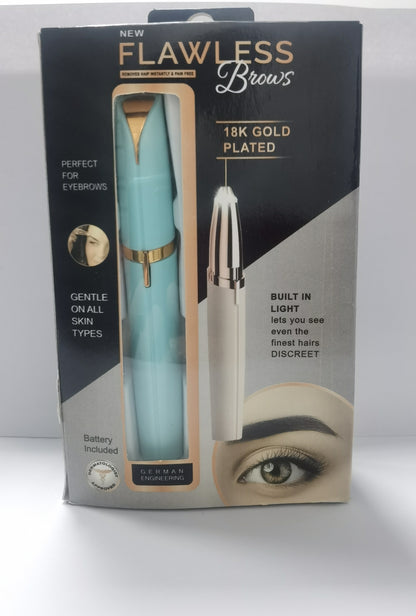 Electric Eyebrow Trimmer - Mini Precision Hair Remover with LED Light