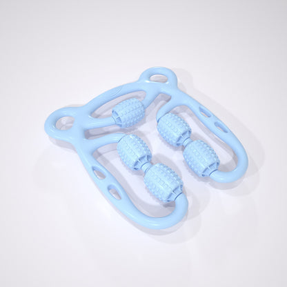 U-Shape Trigger Point Massage Roller - 4-Wheel Muscle Recovery Tool