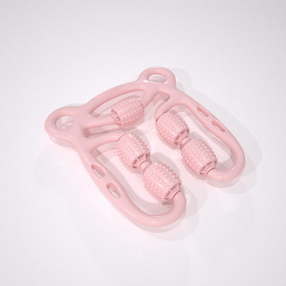 U-Shape Trigger Point Massage Roller - 4-Wheel Muscle Recovery Tool