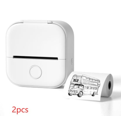 Portable Mini Thermal Label Printer - Bluetooth Wireless Photo & Label Printer