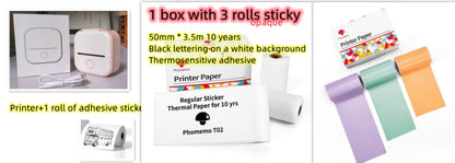 Portable Mini Thermal Label Printer - Bluetooth Wireless Photo & Label Printer