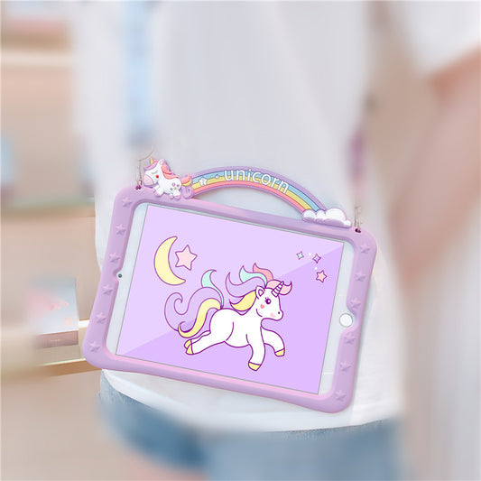 iPad Protective Case - Creative Cartoon Rainbow Design Cover