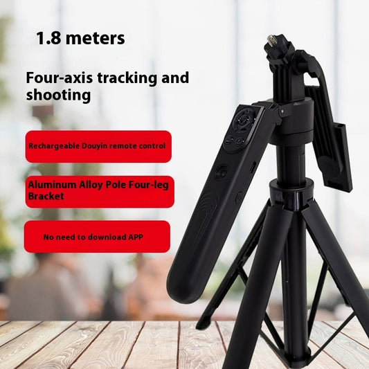 Selfie Stick with Stabilizer - 4-Leg Tripod Stand with Remote Control