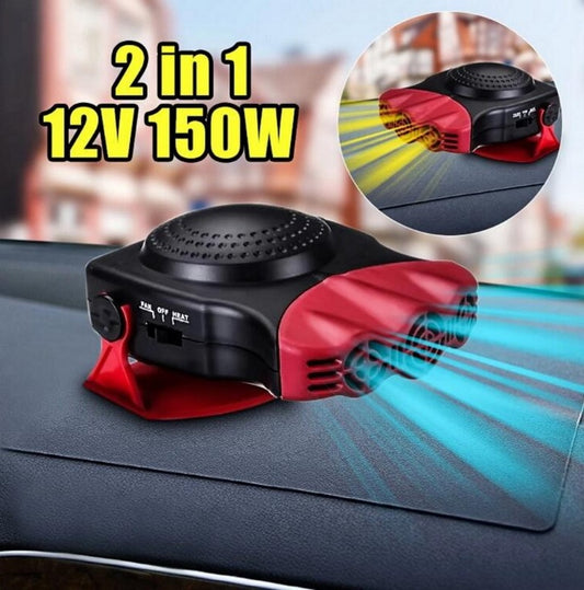 Portable Windshield Defroster - 12V Car Heater & Defogging Fan