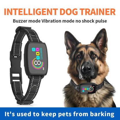 Smart Anti-Bark Dog Collar - Rechargeable Training Collar with Digital Display