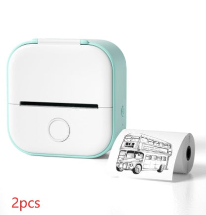 Portable Mini Thermal Label Printer - Bluetooth Wireless Photo & Label Printer