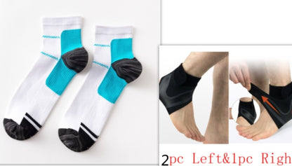 Ankle Support Brace - Compression Sleeves for Sports & Running