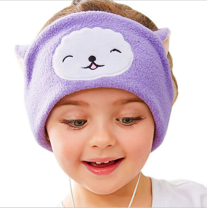 Kids Sleep Headband - Cartoon Wired Headphones for Children to Play sleeping music