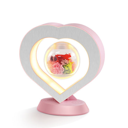 Magnetic Levitation Lamp - Floating Rose with Bluetooth Speaker