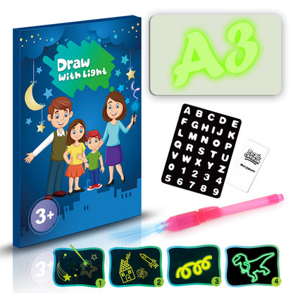 3D Magic Drawing Pad - Educational Light-Up Puzzle Board for Kids