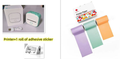 Portable Mini Thermal Label Printer - Bluetooth Wireless Photo & Label Printer