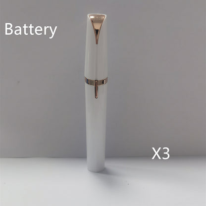 Electric Eyebrow Trimmer - Mini Precision Hair Remover with LED Light