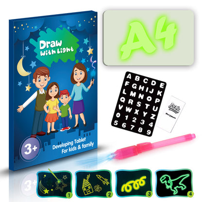 3D Magic Drawing Pad - Educational Light-Up Puzzle Board for Kids