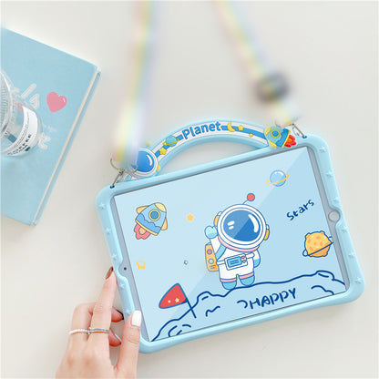 iPad Protective Case - Creative Cartoon Rainbow Design Cover