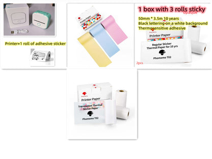 Portable Mini Thermal Label Printer - Bluetooth Wireless Photo & Label Printer