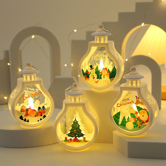 Christmas Candle Lamp - Romantic LED Ornament for Holiday Décor