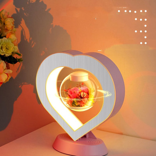 Magnetic Levitation Lamp - Floating Rose with Bluetooth Speaker