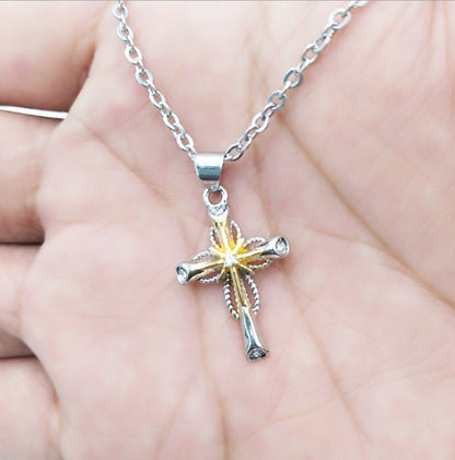 Octagonal Star Cross Pendant - Alloy Statement Necklace Charm
