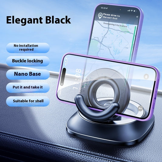 Magnetic Car Phone Holder - Vacuum Suction Mount for Busy Commuters
