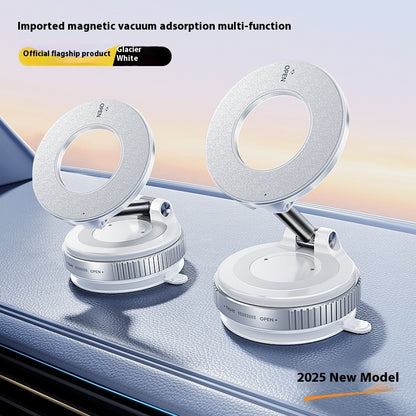 Magnetic Car Phone Holder - Vacuum Suction Mount for Busy Commuters