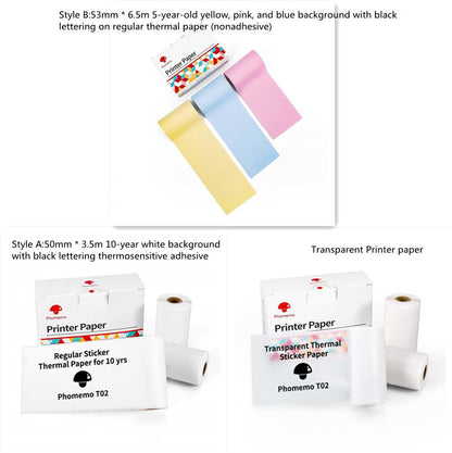 Portable Mini Thermal Label Printer - Bluetooth Wireless Photo & Label Printer