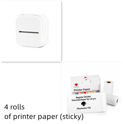 Portable Mini Thermal Label Printer - Bluetooth Wireless Photo & Label Printer