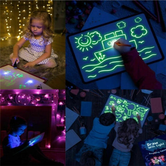 3D Magic Drawing Pad - Educational Light-Up Puzzle Board for Kids