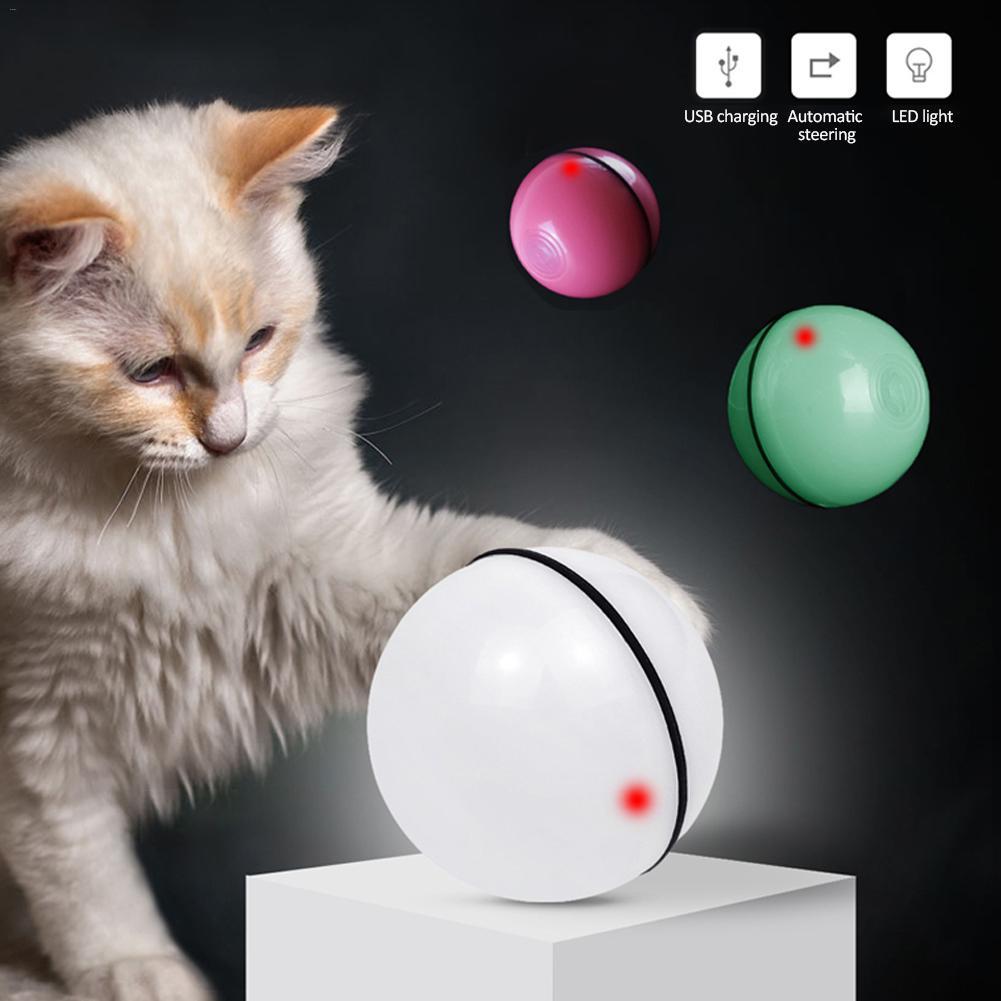 LED Laser Cat Toy Ball - Electronic Rolling Interactive Pet Toy